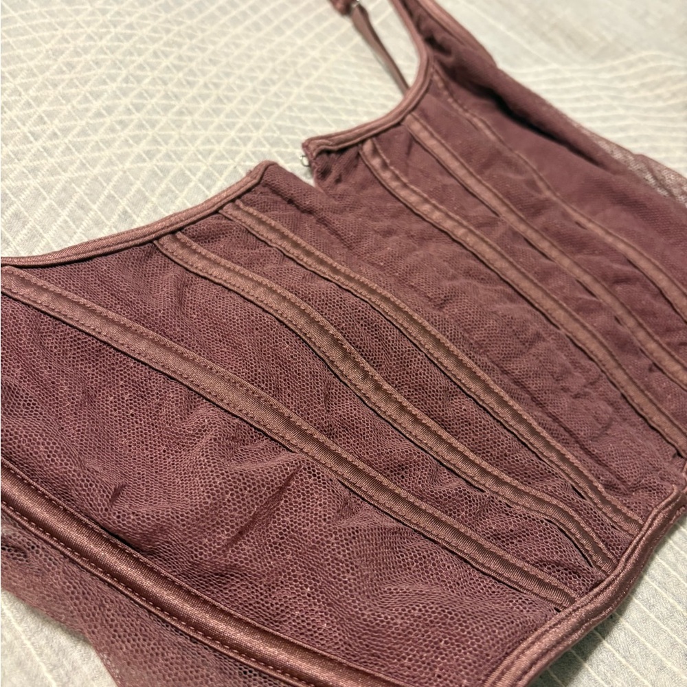Urban Outfitters Out from Under bustier corset top in mauve - Picture 2 of 5